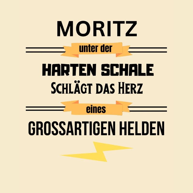 Moritz unter harte Schale eines Großartigen Helden
