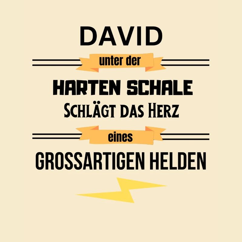 David unter harte Schale eines Großartigen Helden