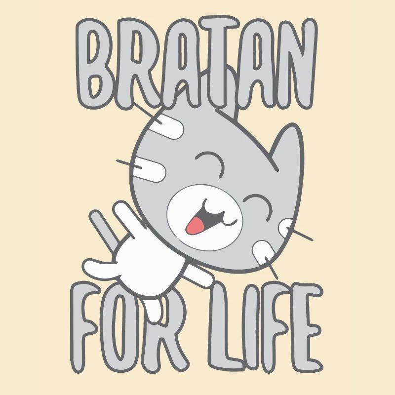 Bratan Cat Cat Grey Gift