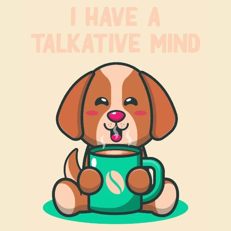 I have a talkative mind, introvert