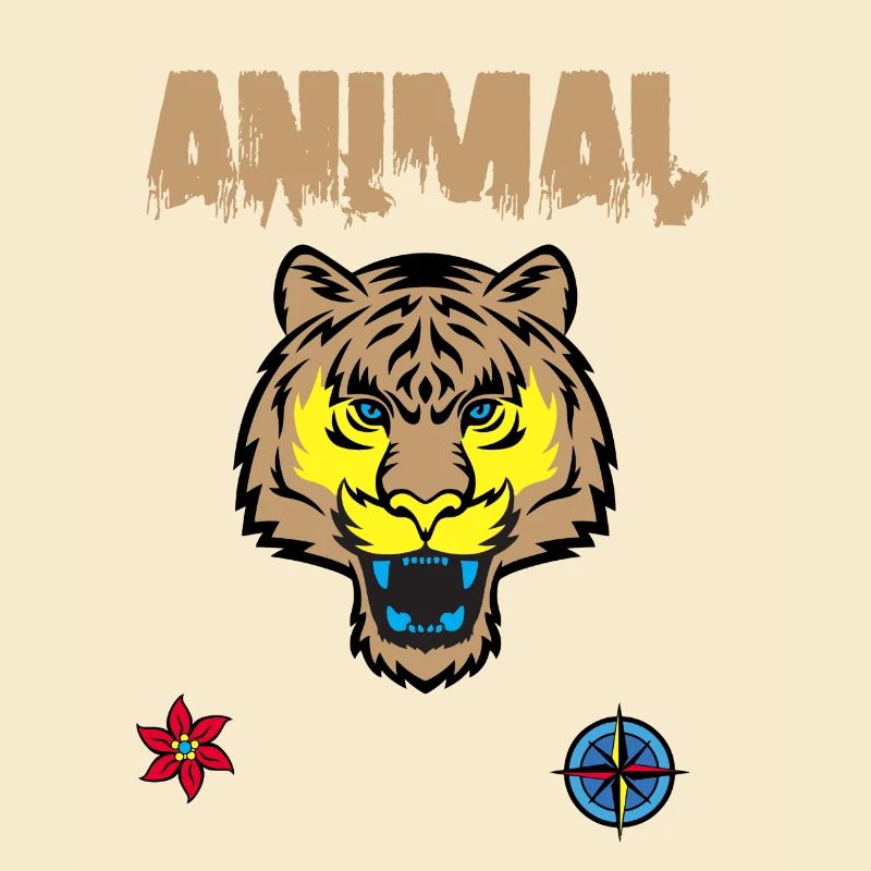 Dessin de visage de tigre