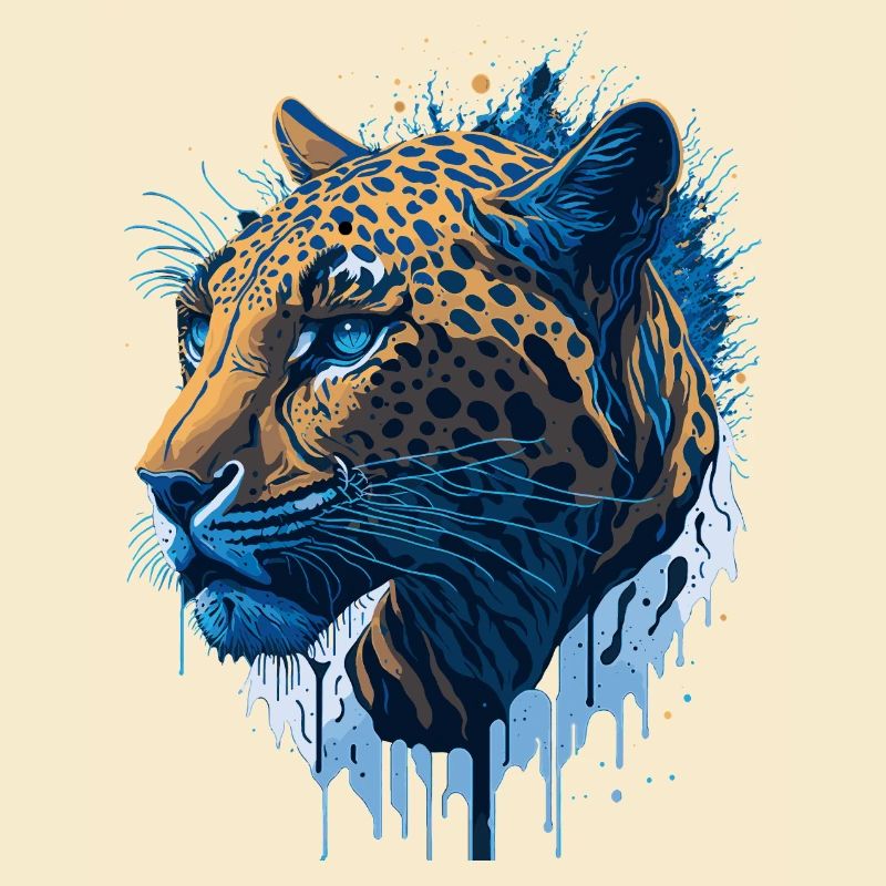 Leopard Raubkatze Illustration
