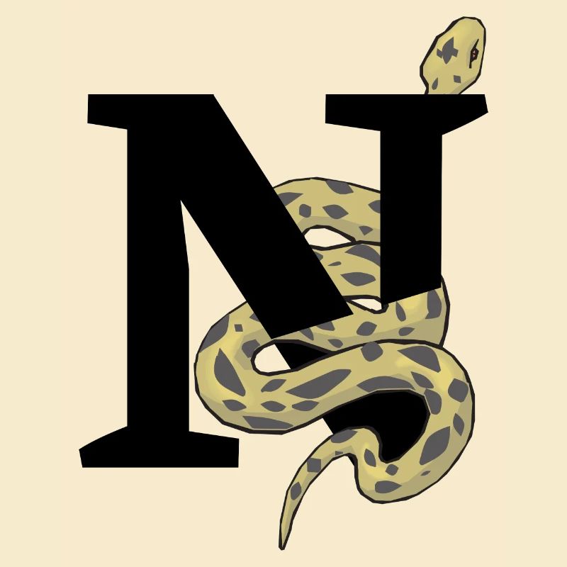 Letter n snake