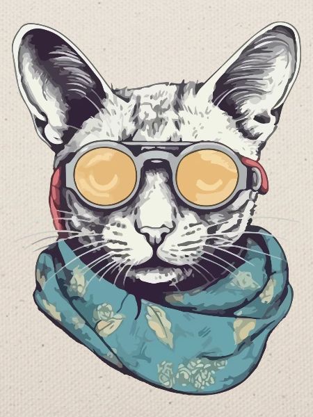 Katzengelbe Brille