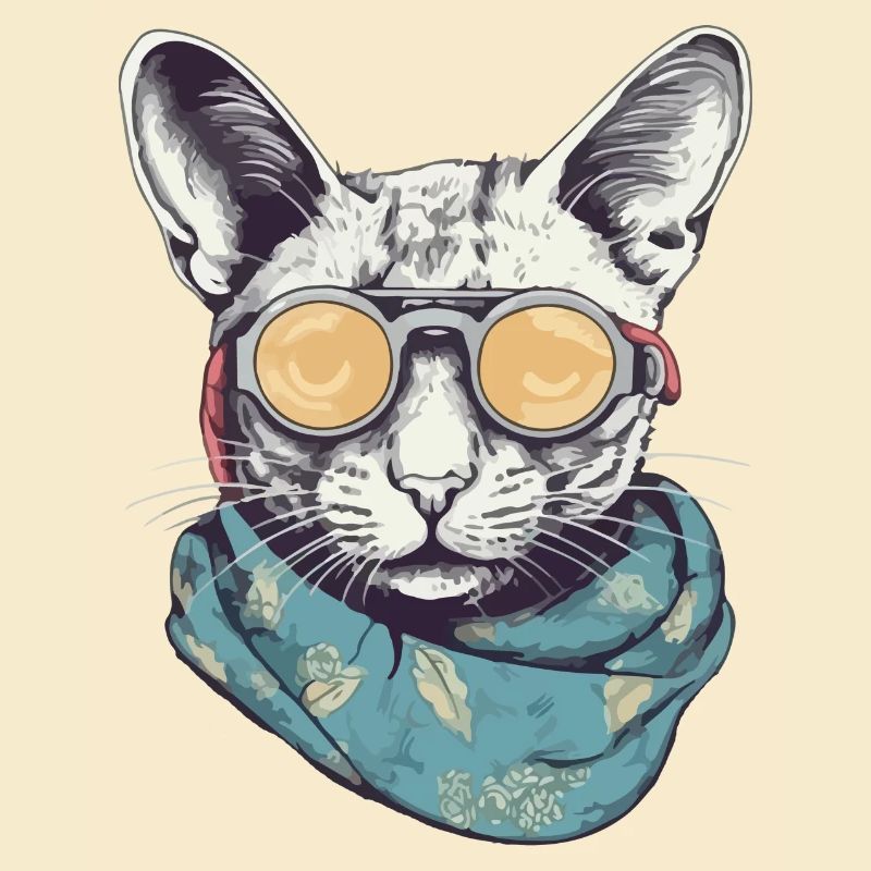 Katzengelbe Brille