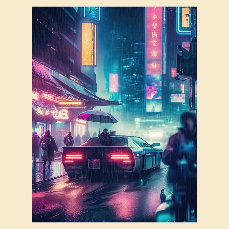 Retro-Träumerei: Oldtimer im Regen