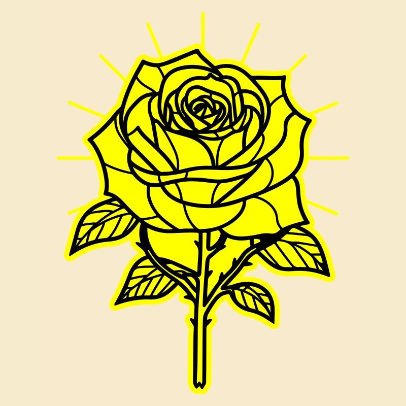 Rose Blume Dornen