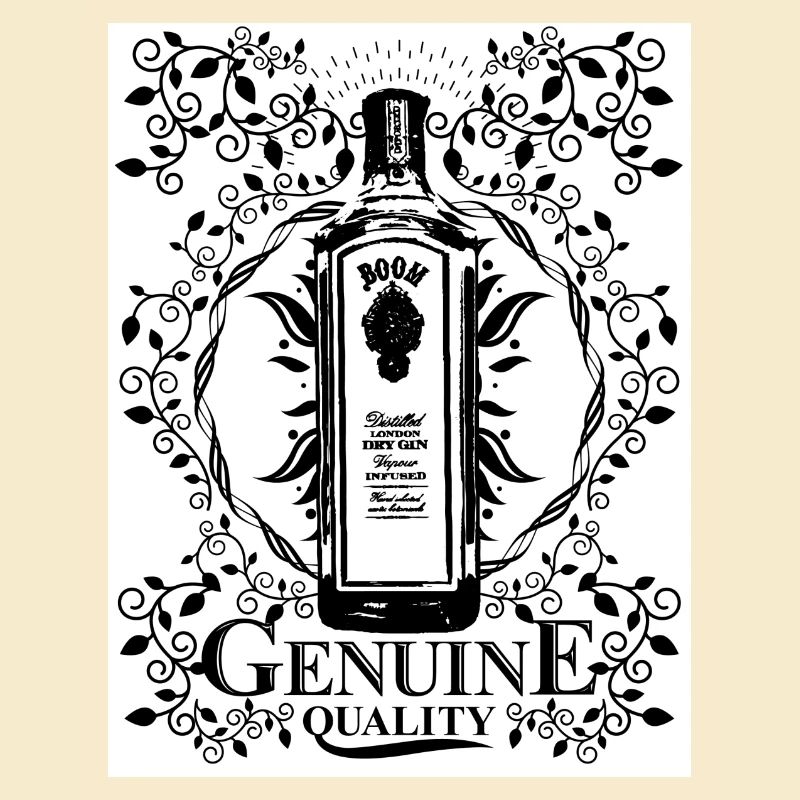 Gin-Top-Flasche