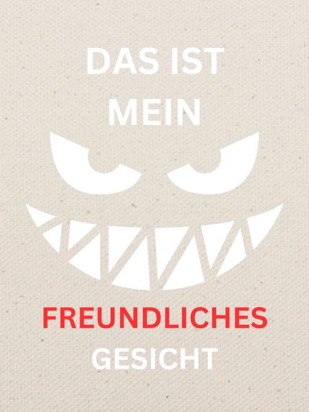 Freundliches Gesicht Grinsen