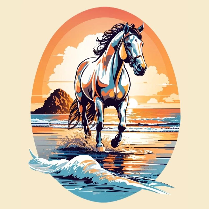 Pferd am Strand