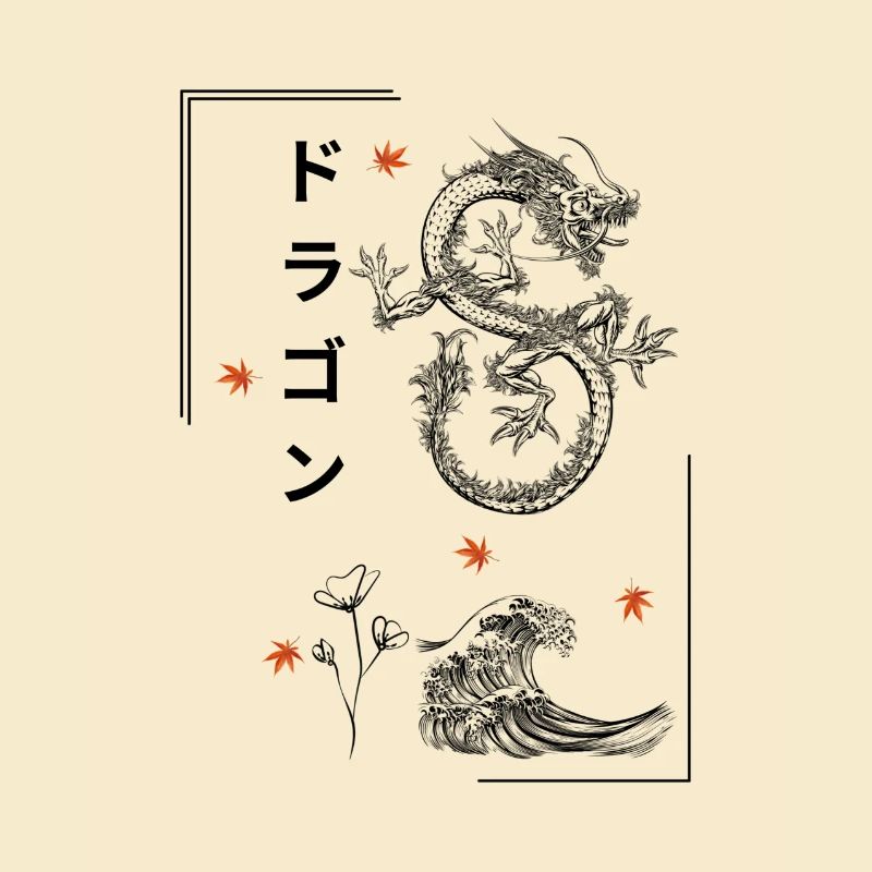 Japanesse Dragon-designドラゴン