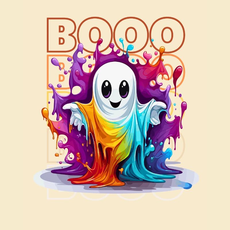 Chibi Float & Booo! Whimsical Wisp Tee!