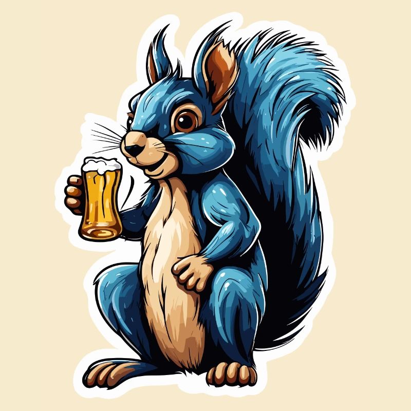 Eichhörnchen / Tier / Nagetier / Waldtier / Comic