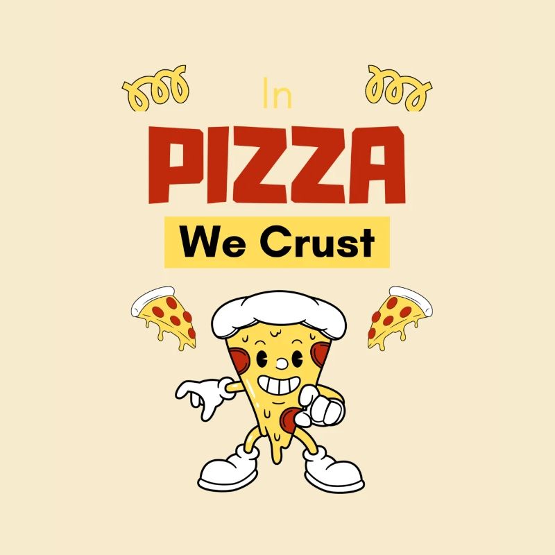 In der Pizza machen wir eine Kruste