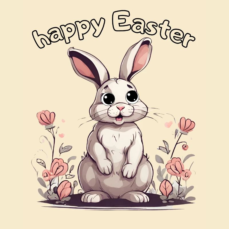 happy Easter rabbit