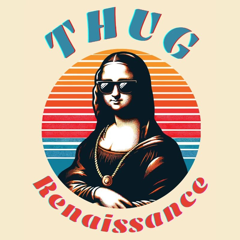 Hipster Mona with Retro Vibe