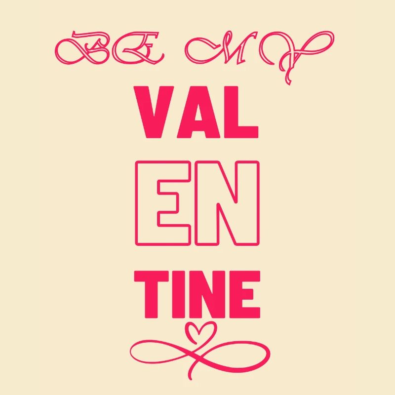 Conception élégante de la typographie de la Saint-Valentin