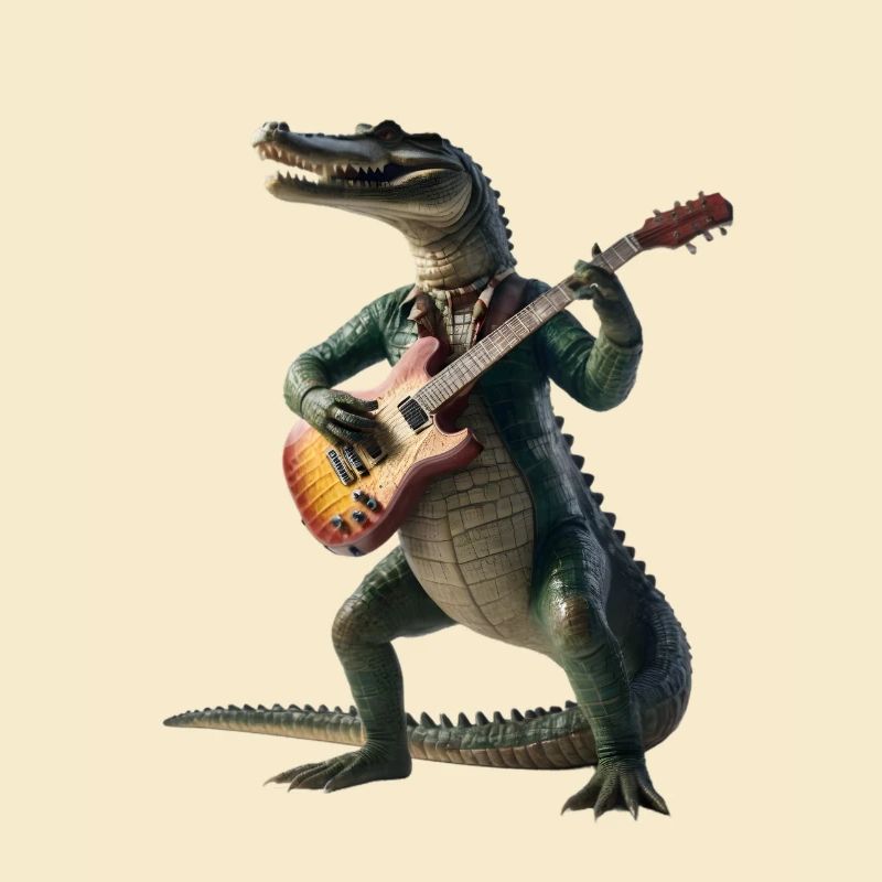 Krokodil-Gitarre