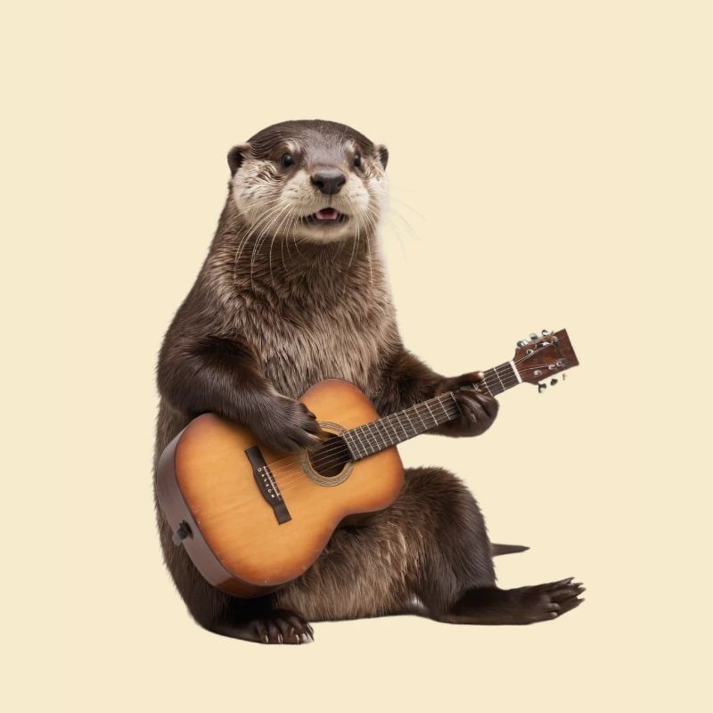 Murmeltier Gitarre Otter