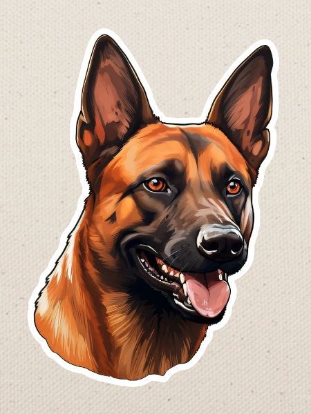 Belgian Malinois Head