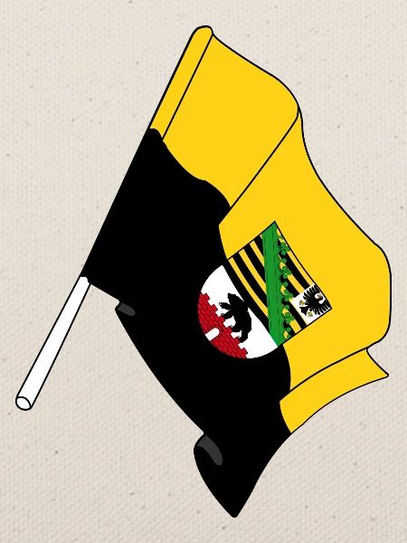 Flagge von Sachsen-Anhalt