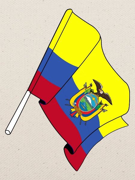 Flagge Ecuador