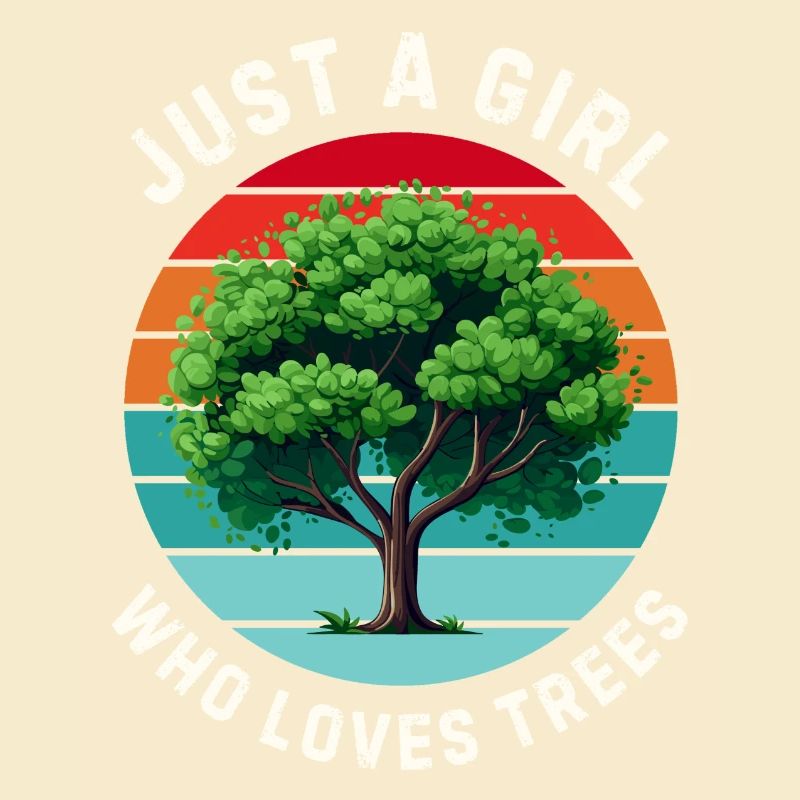 Nur ein Mädchen, das Bäume liebt