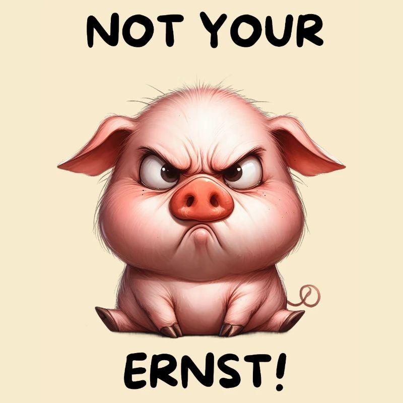 Ernsthaftes Schweinchen