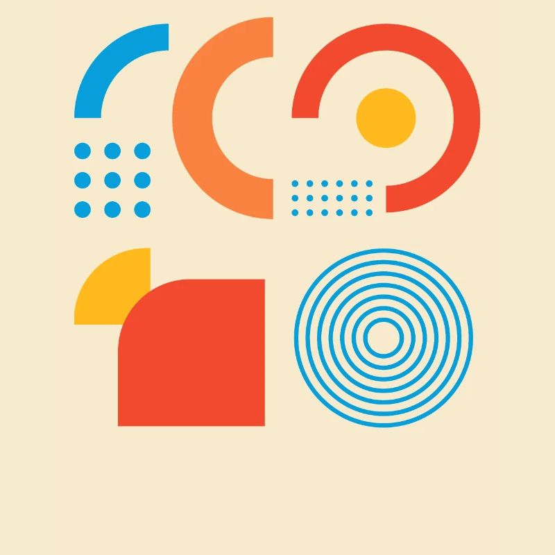 "Modernes Geometrischer Print"