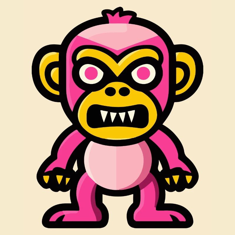 Monkey Halloween Comic Funny