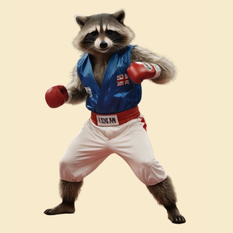 Sport-Waschbär