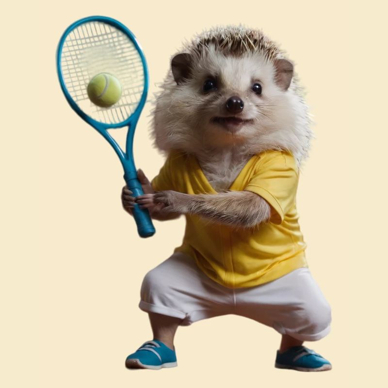 Sportlicher Igel
