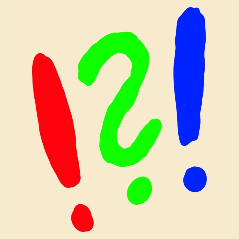 Point d’exclamation/point d’interrogation style bande dessinée