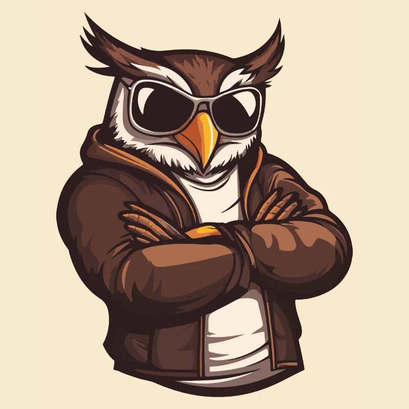 Eule Comic Cool