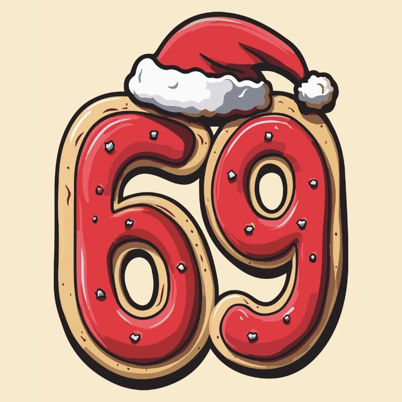 Biscuit de Noël à 69 chiffres