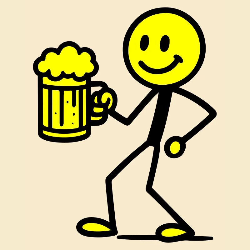 Strichmännchen Bier