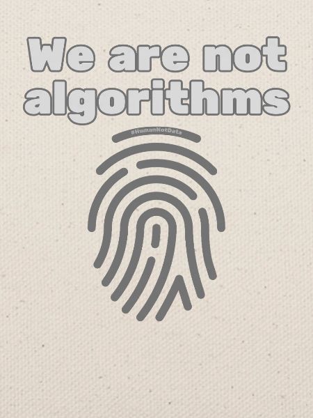 Mensch statt Algorithmus – Statement T-Shirt