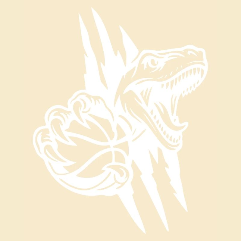 Brüllender Raptor-Basketball