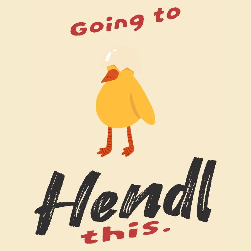 Handel-Design mit Huhn und Humor