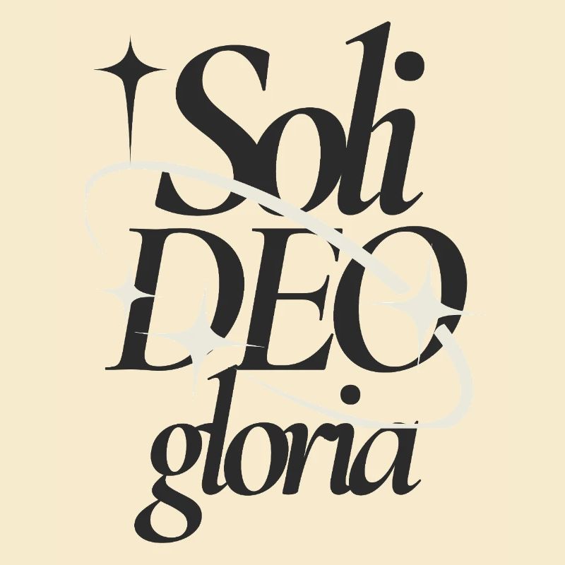 Soli Deo Gloria Typographic Tee