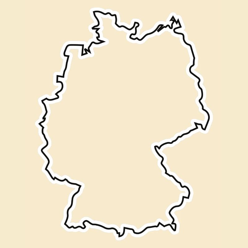Germany Outline – Minimalist Map Design