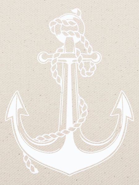 Anker mit Seil Motiv