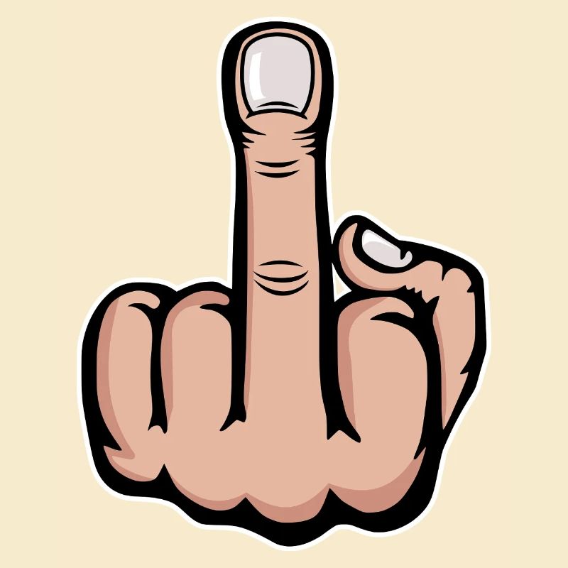 Mittelfinger Stinkefinger Design