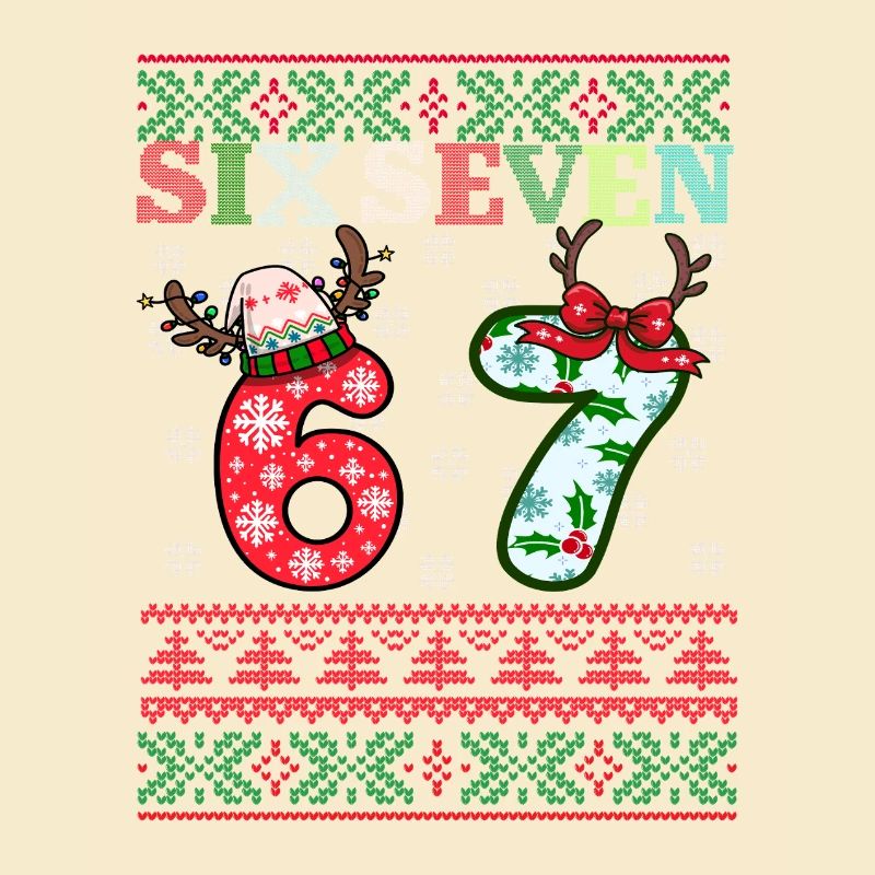 67 Christmas Funny Six Seven Meme
