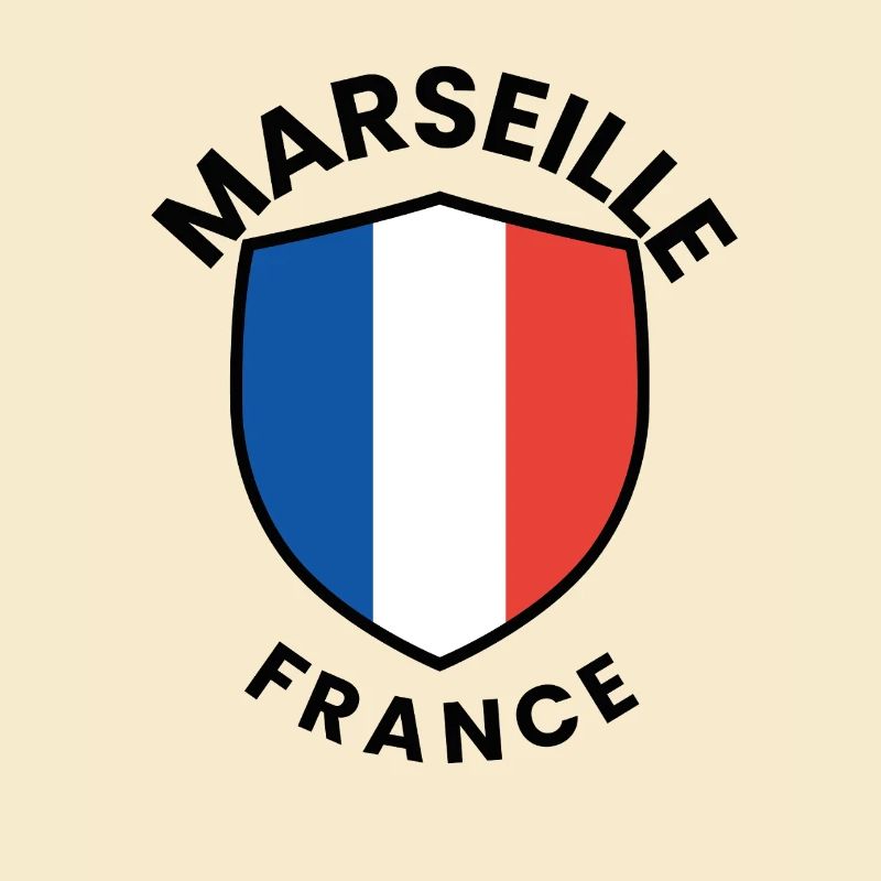 Marseille-Flaggenschild