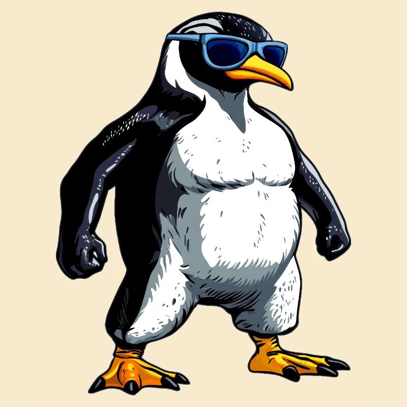 Pinguin Bodybuilder