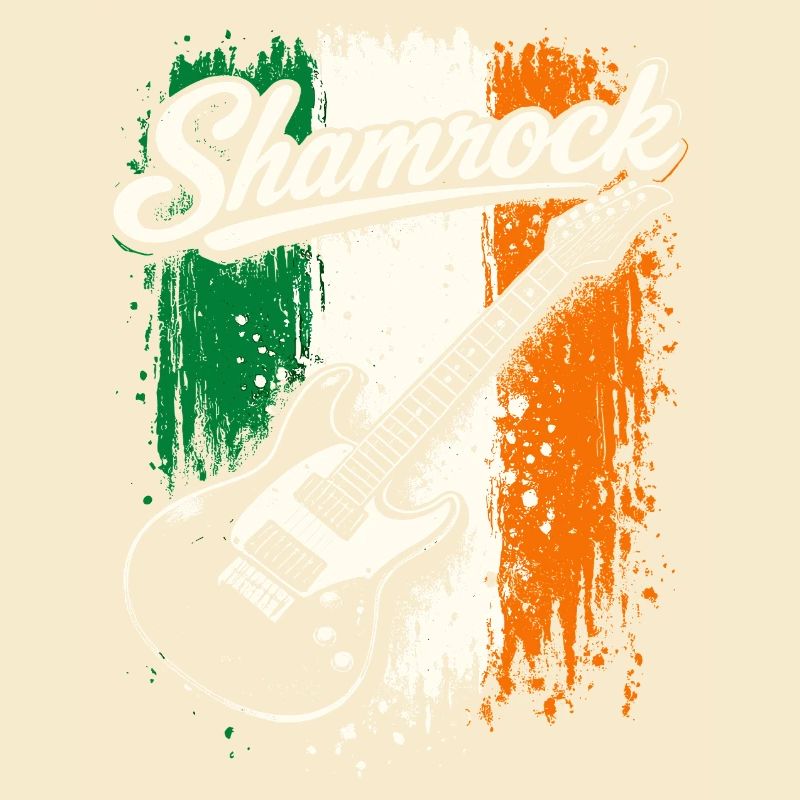 St Patrick Electric Guitar Irish Flag Rock