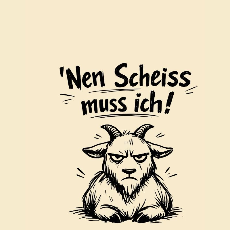 Nen Scheiss muss ich Ziege