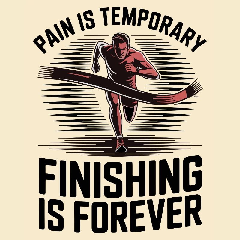 Finish Line Motivation Läufer