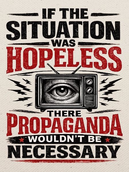 Propaganda ist nicht notwendig Retro-Poster